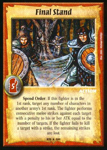 Final Stand - Foil